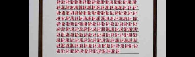 (c)HR ArchivNr: 22hr0260_15 / 29.03.2022 / Ebersberg, Alte Brennerei. Ausstellung von Anja Sonnenburg, Zum Ende hin – Zählungen, Grafische Aufzeichnungen und Ordnungsmuster zwischen Kartografie und Diagrammatik. hier: red list animals 2019