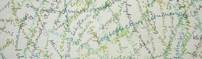 (c)HR ArchivNr: 22hr0260_16 / 29.03.2022 / Ebersberg, Alte Brennerei. Ausstellung von Anja Sonnenburg, Zum Ende hin – Zählungen, Grafische Aufzeichnungen und Ordnungsmuster zwischen Kartografie und Diagrammatik. hier: red list plants 2019, Detail