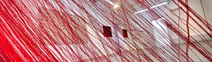 (c)HR ArchivNr: 882_220404_023 / 04.04.2022 / Ebersberg, Kunstverein, Galerie Alte Brennerei. Ausstellung Anja Sonnenburg "zum Ende hin - Zählungen". Ausstellungsansichten. hier: Westraum mit "15min"