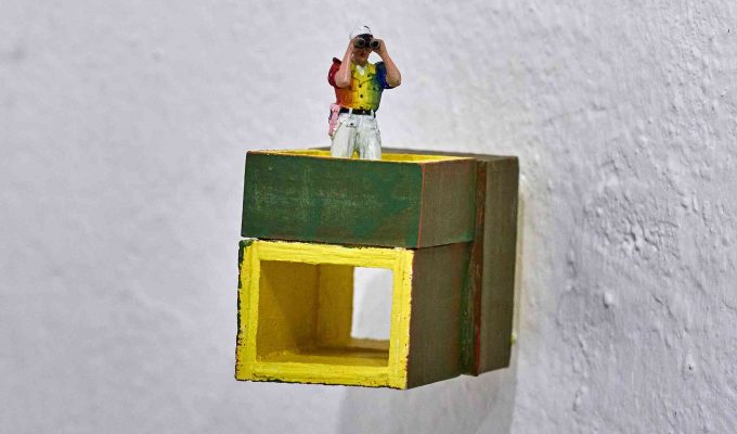 (c)HR ArchivNr: 882_220610_045 / 10.06.2022 / Ebersberg, Kunstverein, Vernissage Ausstellung Sabrina Sperl "knapp sichtbar". hier: Details Arbeiten in Kabinett2